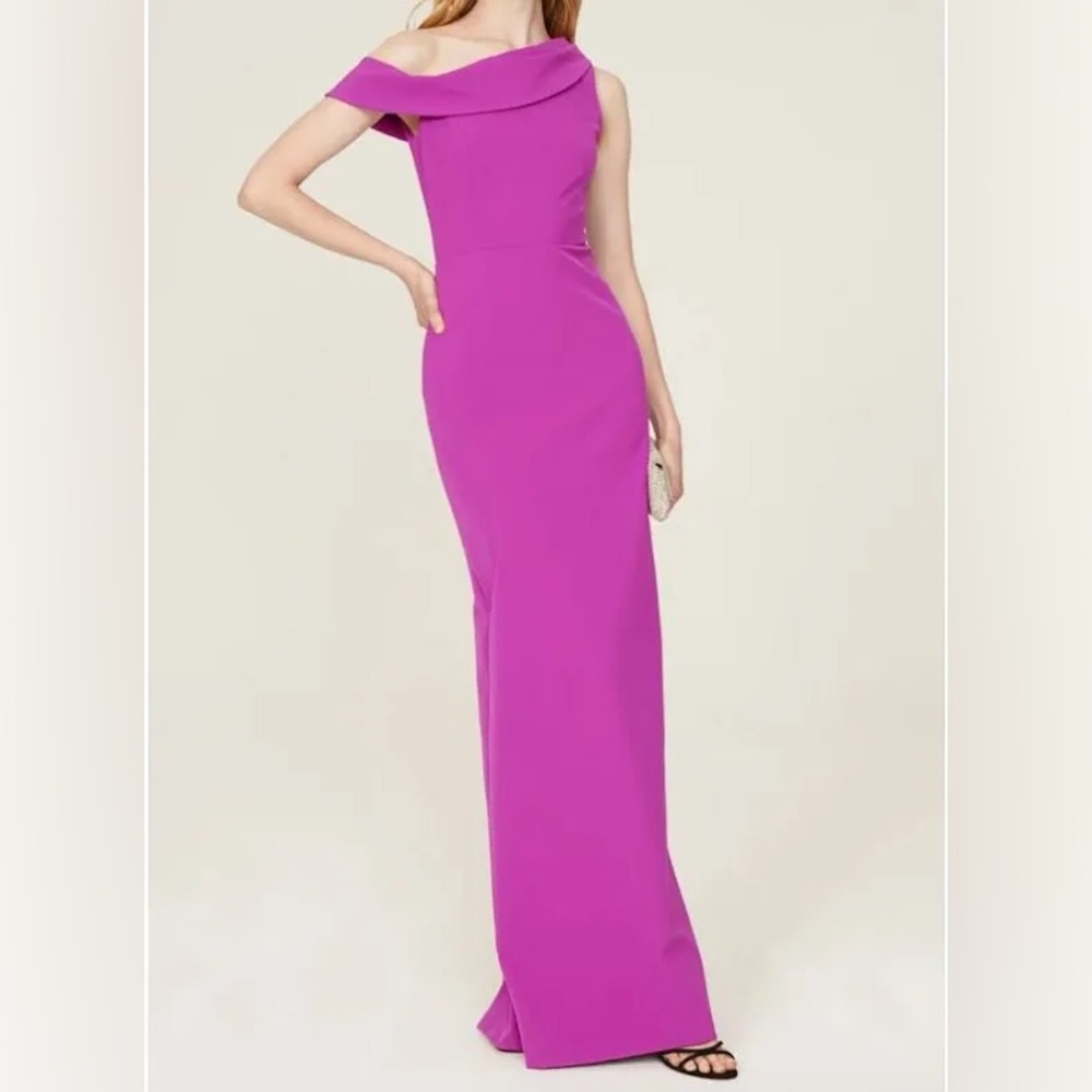 Sachin + Babi One-Shoulder Purple Long Dress